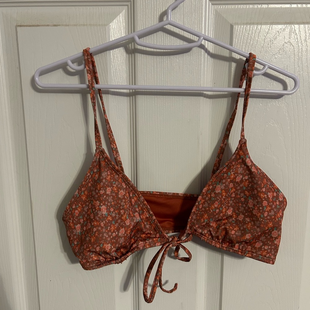 Orange Bikini tie top
